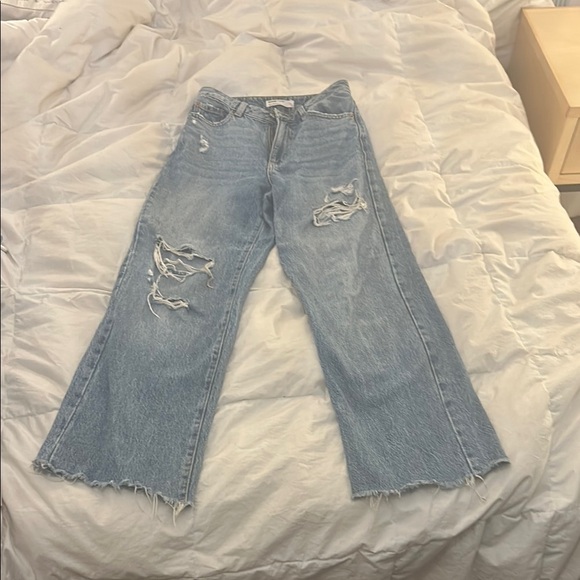 Distressed Light Blue Women's Jeans - Picture 1 of 1